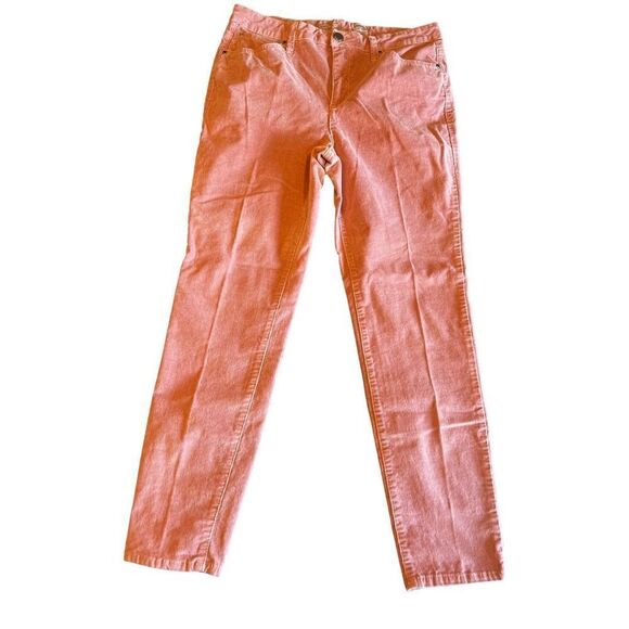 Seven7 corduroy pink rosewood ultra high rise skinny pants size 12 - Picture 1 of 8